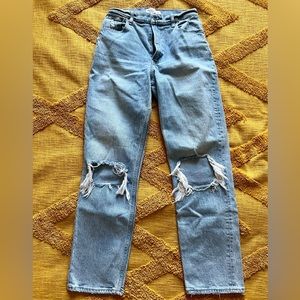 Abercrombie & Fitch Curve Love ‘90s Straight Ultra High Rise Jeans
